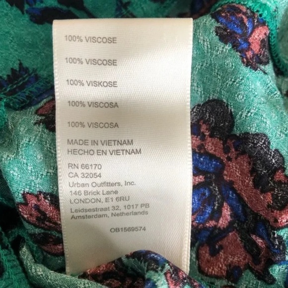 NWT Free People Hilary Print Keyhole Neck Top Green Floral Combo Medium - Picture 14 of 15